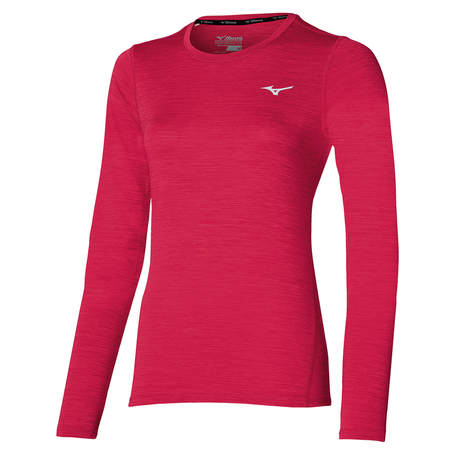 Mizuno Impulse Core LS Tee Rose Red